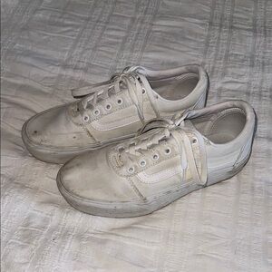 Vans White Sneakers Classic Low-Top Design